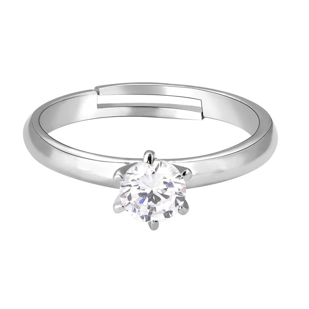 Silver Snowfall Ring Adjustable : R0691
