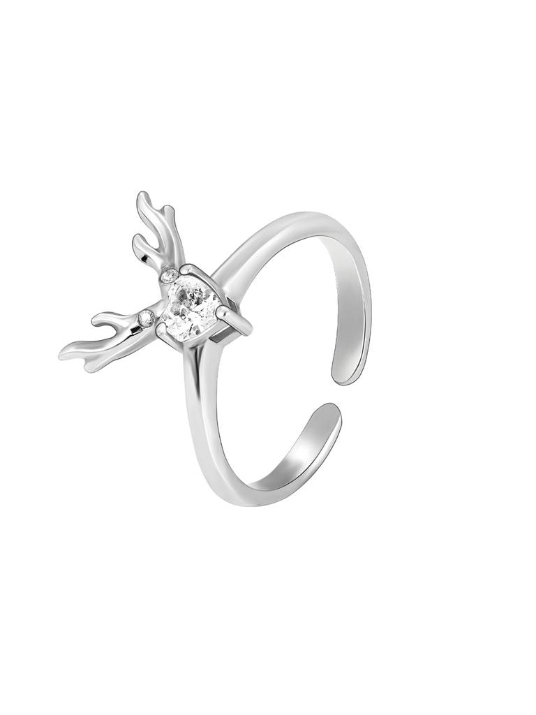 GIVA 925 Sterling Silver Deer Heart Ring