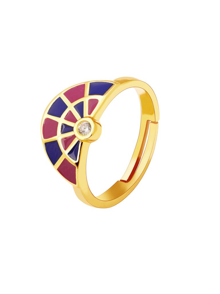 GIVA 925 Sterling Silver Golden St Peters Church Arch Ring