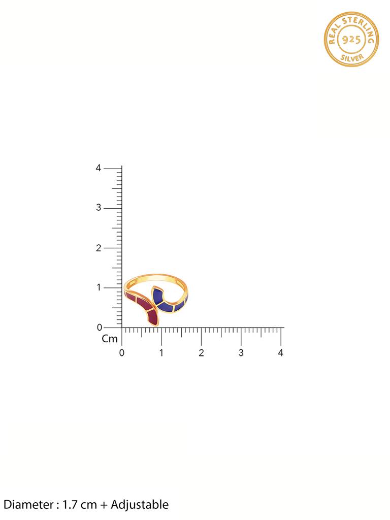 GIVA 925 Sterling Silver Golden Pantheon of Rome Ring