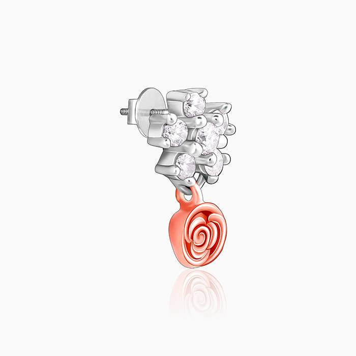 Giva 925 Silver Studded Rose Set Of Four| Gifts For Women And Girls | With Certificate Of  : R071PD02289ER02623BR0927