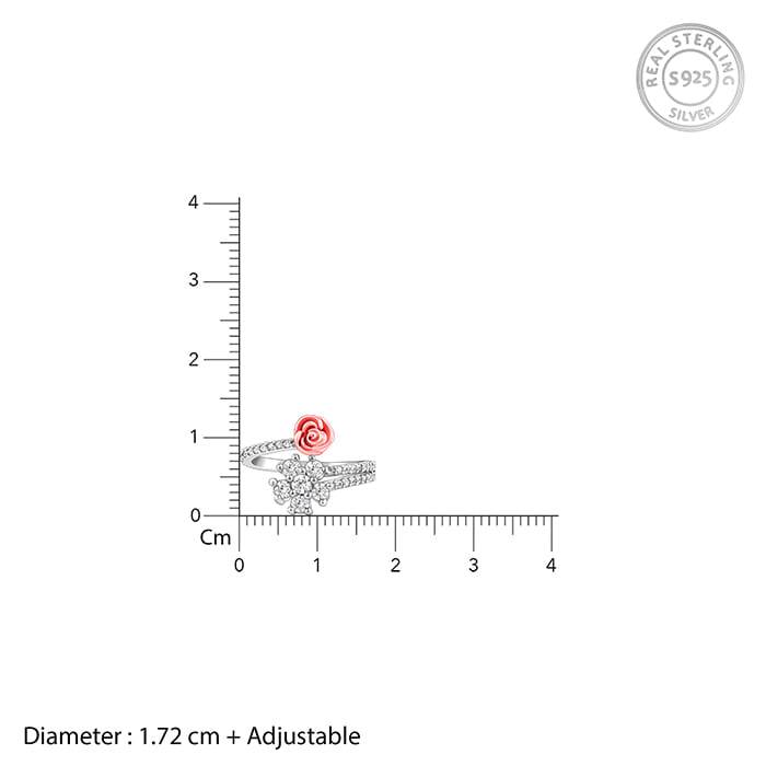 Giva 925 Silver Studded Rose Set Of Four| Gifts For Women And Girls | With Certificate Of  : R071PD02289ER02623BR0927