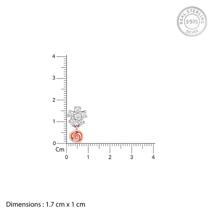 Giva 925 Silver Studded Rose Set Of Four| Gifts For Women And Girls | With Certificate Of  : R071PD02289ER02623BR0927