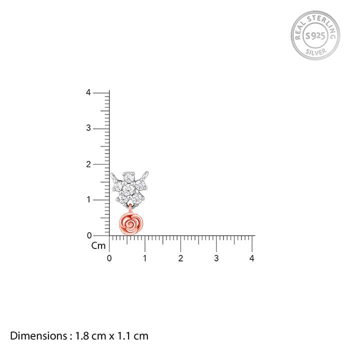 Giva 925 Silver Studded Rose Set Of Four| Gifts For Women And Girls | With Certificate Of  : R071PD02289ER02623BR0927