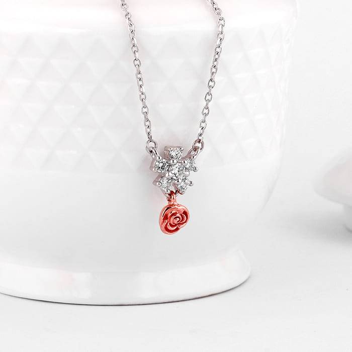 Giva 925 Silver Studded Rose Set Of Four| Gifts For Women And Girls | With Certificate Of  : R071PD02289ER02623BR0927