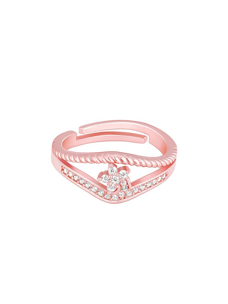 GIVA 925 Sterling Silver Anushka Sharma Rose Gold Reverie Ring