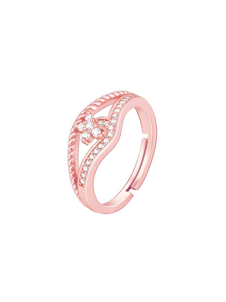 GIVA 925 Sterling Silver Anushka Sharma Rose Gold Reverie Ring