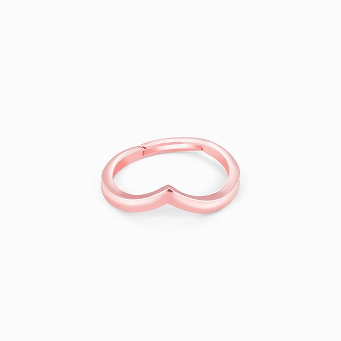 Rose Gold Wishbone Ring : R073
