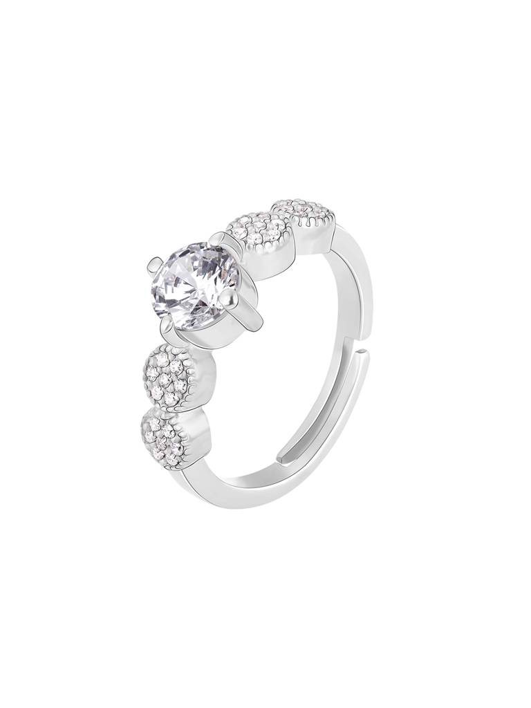 GIVA 925 Sterling Silver Anushka Sharma Silver Attracted To You Ring