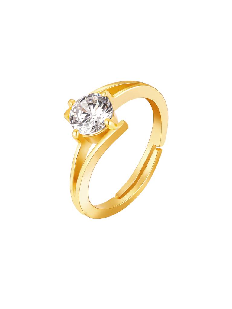 GIVA 925 Sterling Silver Anushka Sharma Golden Gleam Dream Ring