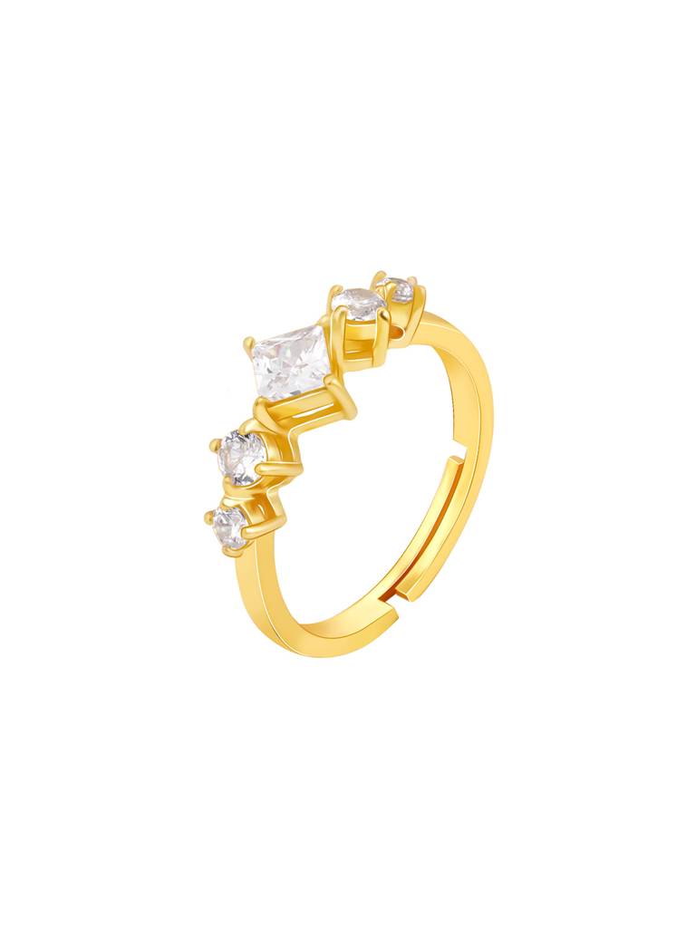 GIVA 925 Sterling Silver Golden Just a Dream Ring