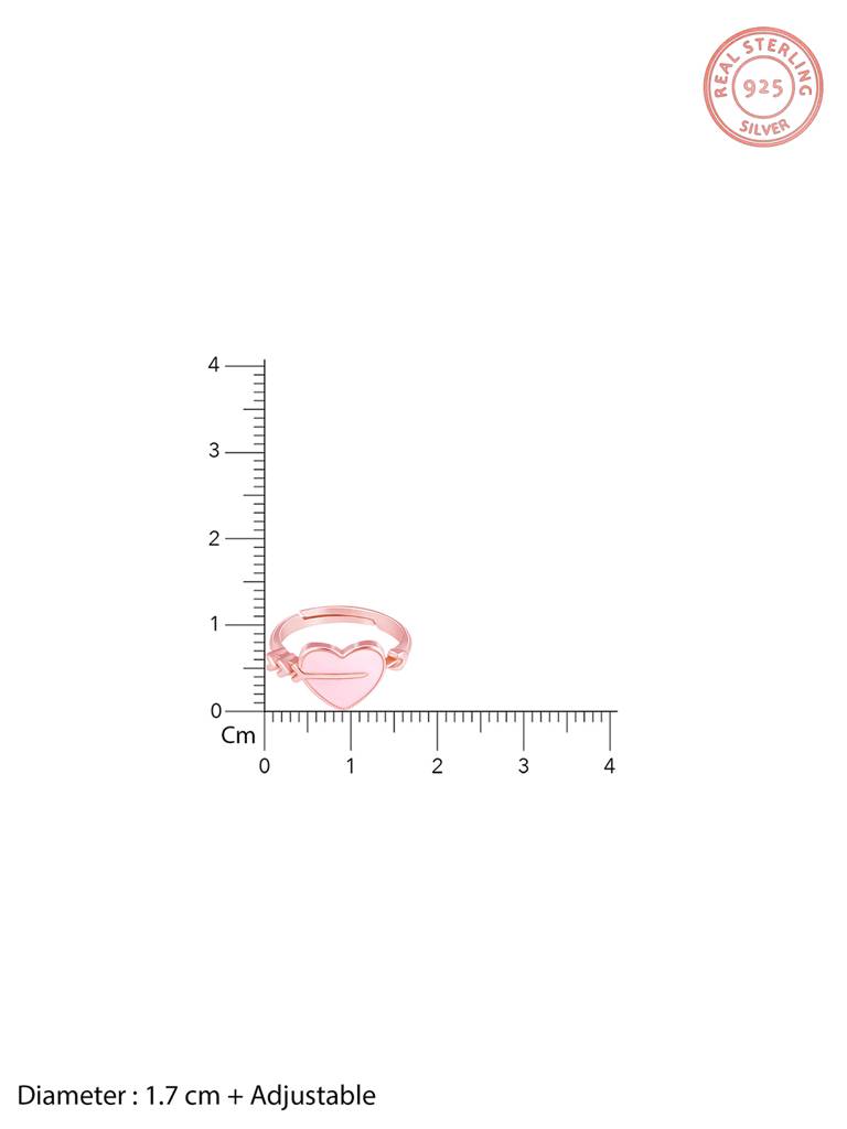 GIVA 925 Sterling Silver Rose Gold Romantic Rapture Ring