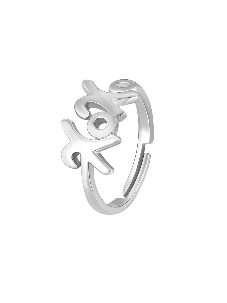 GIVA 925 Sterling Silver Hugs and Kisses Rings