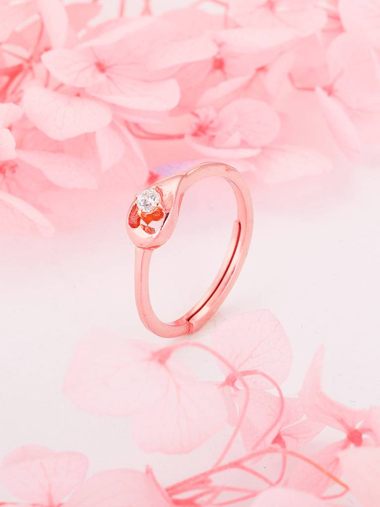 GIVA 925 Sterling Silver Rose Gold Finally Found You Ring