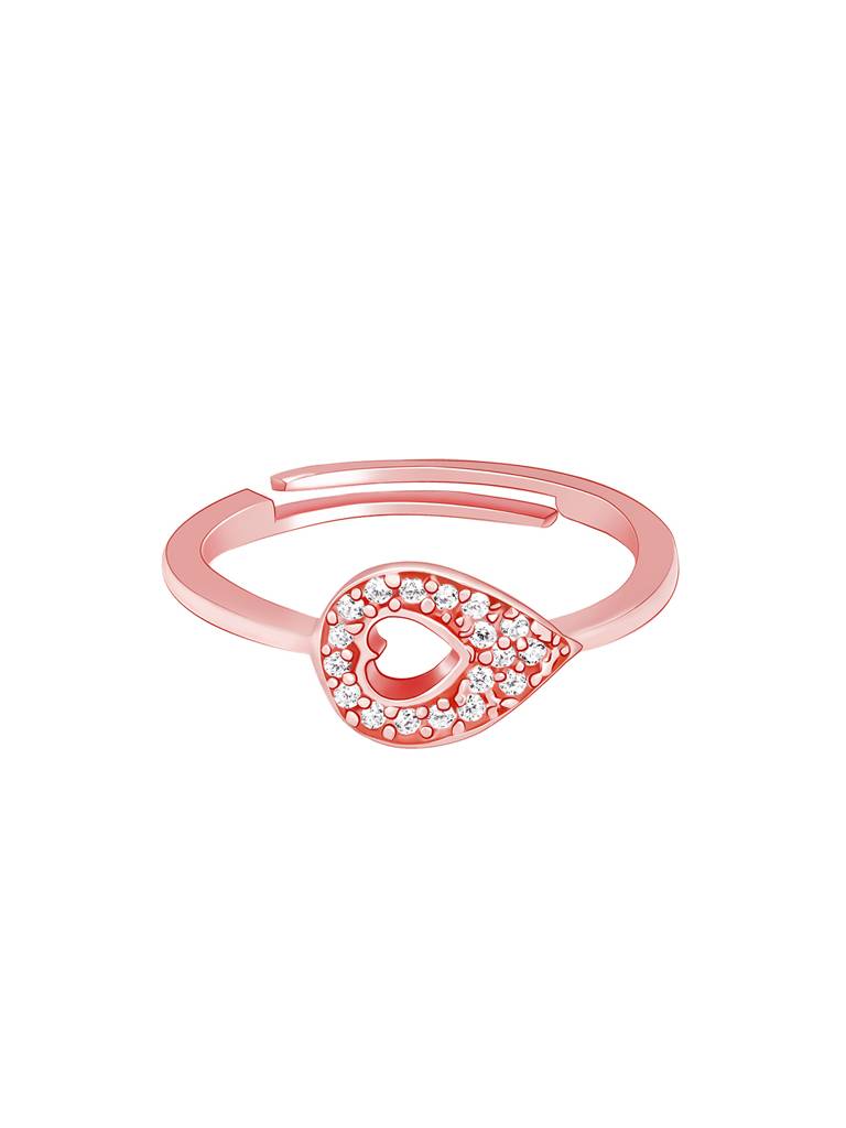 GIVA 925 Sterling Silver Rose Gold I Found You Ring