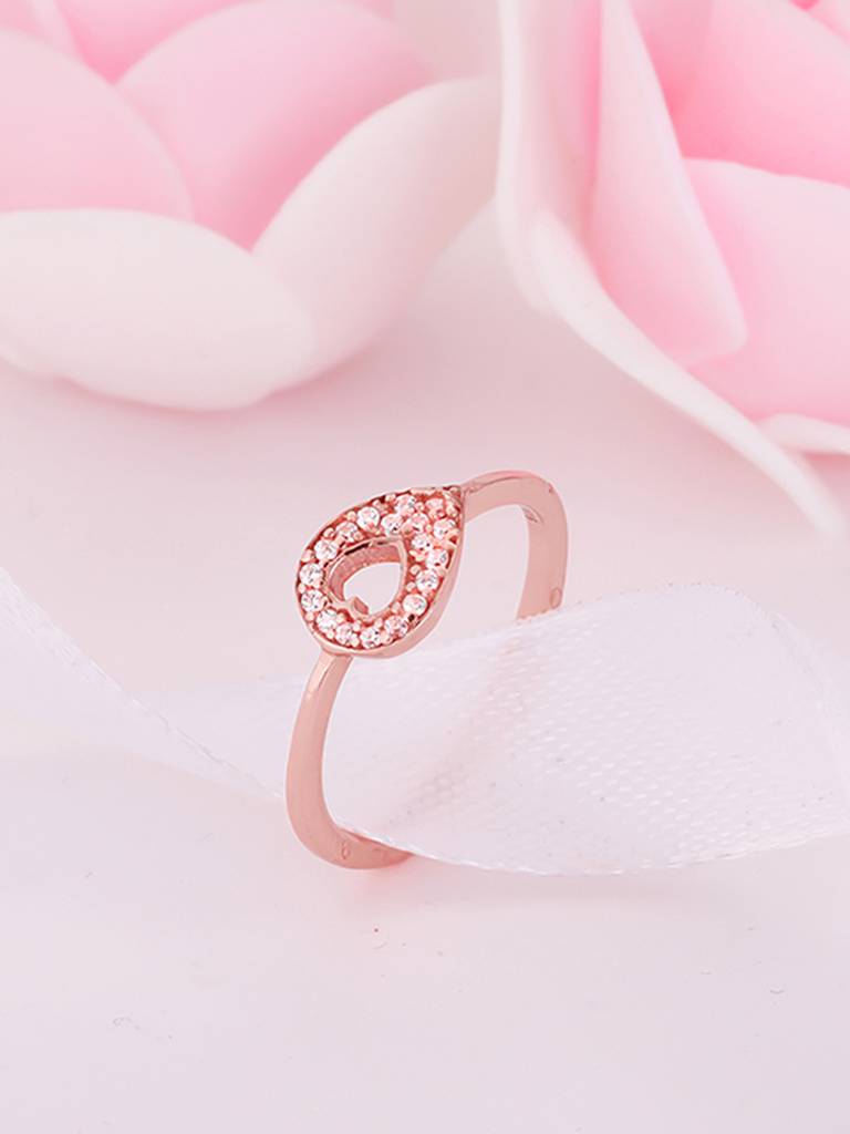 GIVA 925 Sterling Silver Rose Gold I Found You Ring
