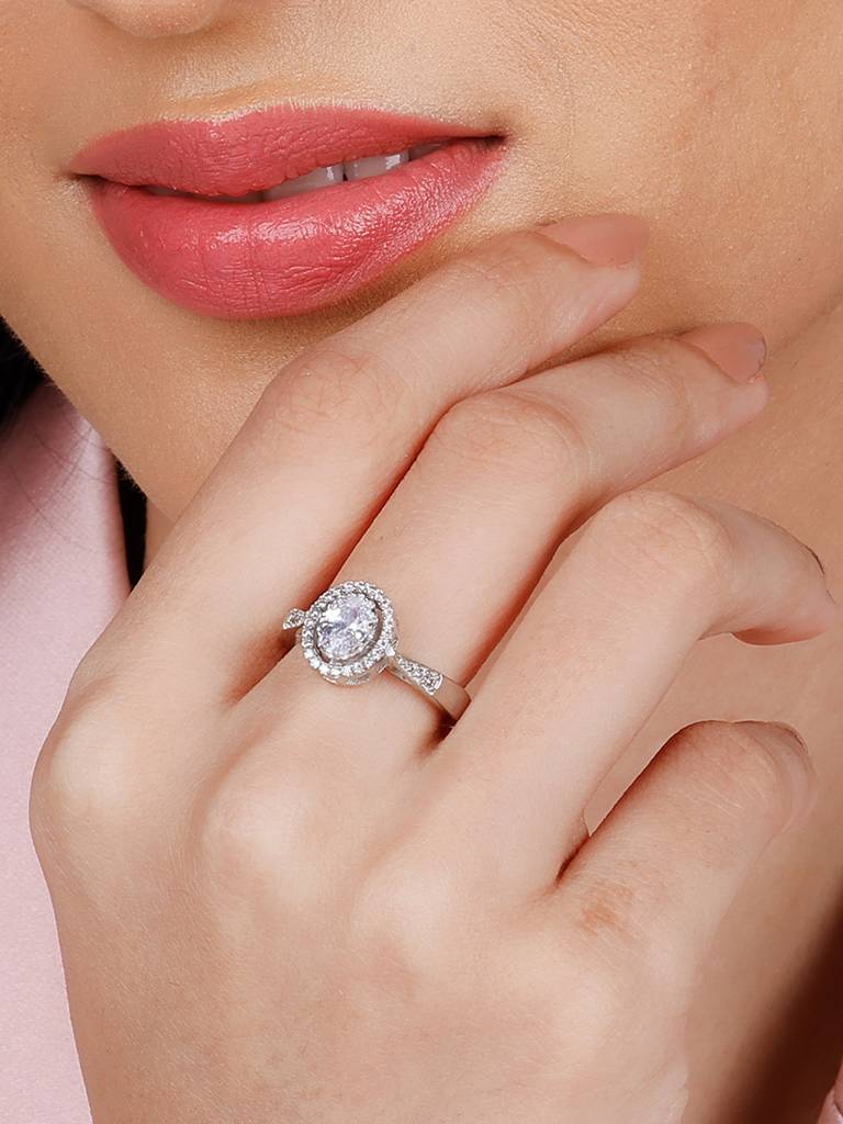 Giva 925 Sterling Silver Enchanting Moonbeam Ring
