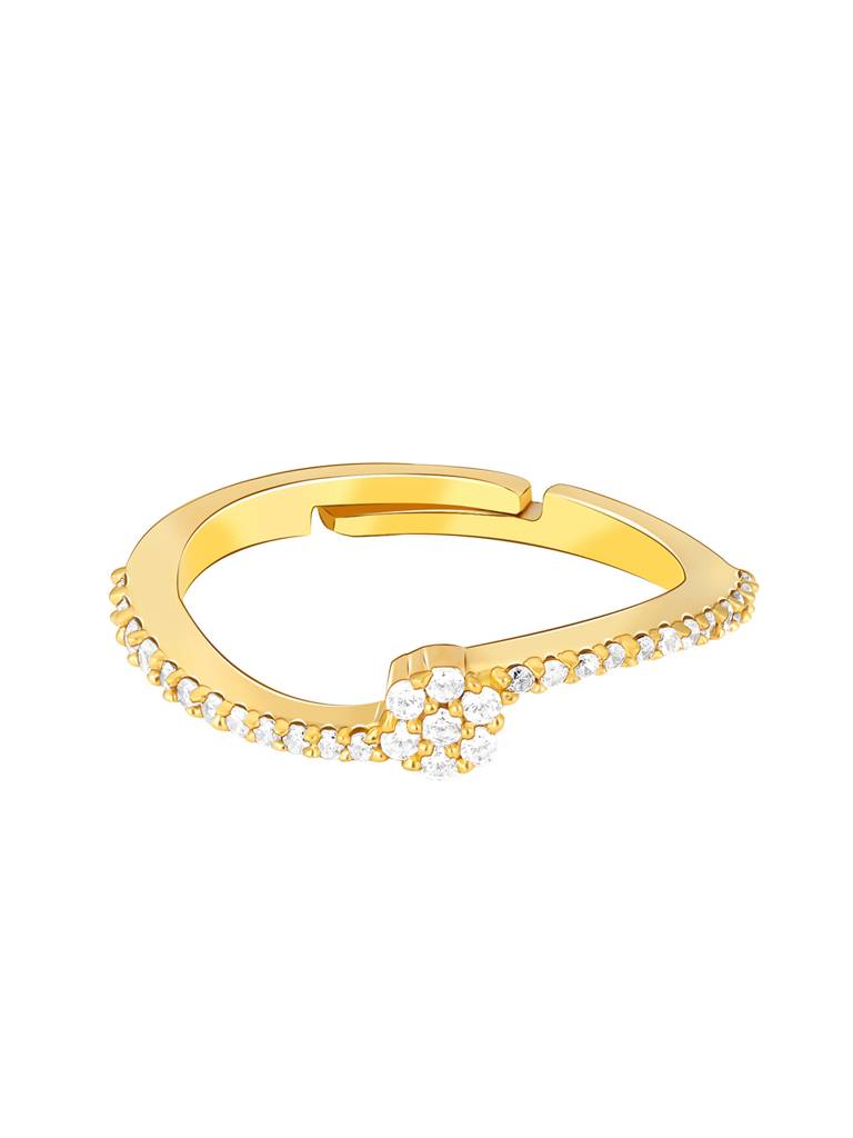 Giva 925 Sterling Silver Golden Mystical Beauty Ring