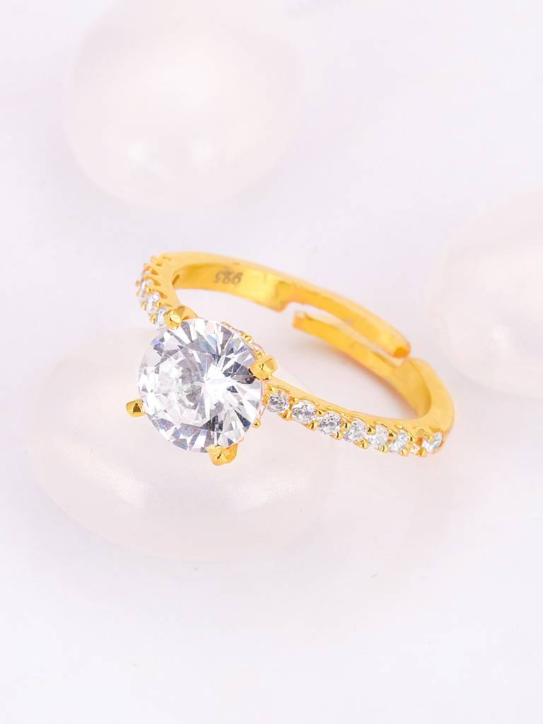 Giva 925 Sterling Silver Golden Galaxy Ring