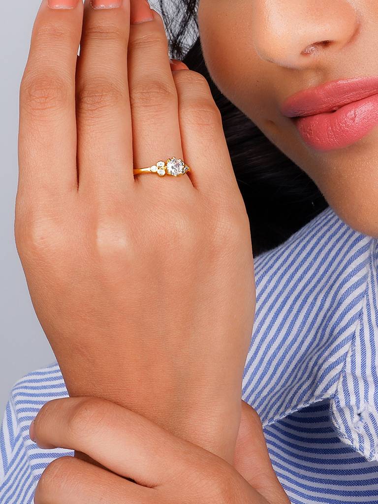 Giva 925 Sterling Silver Golden Moments Of Magic Ring