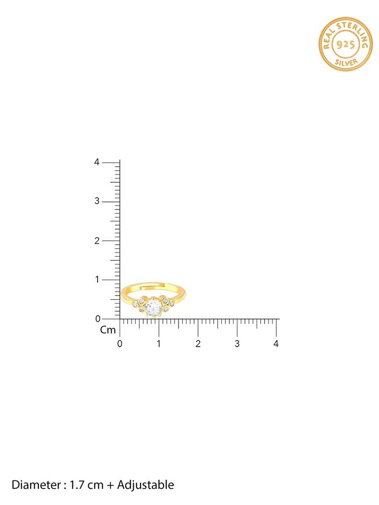 Giva 925 Sterling Silver Golden Moments Of Magic Ring