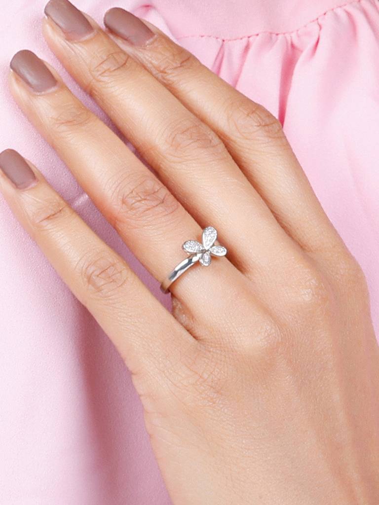 GIVA 925 Sterling Silver Butterfly Ring