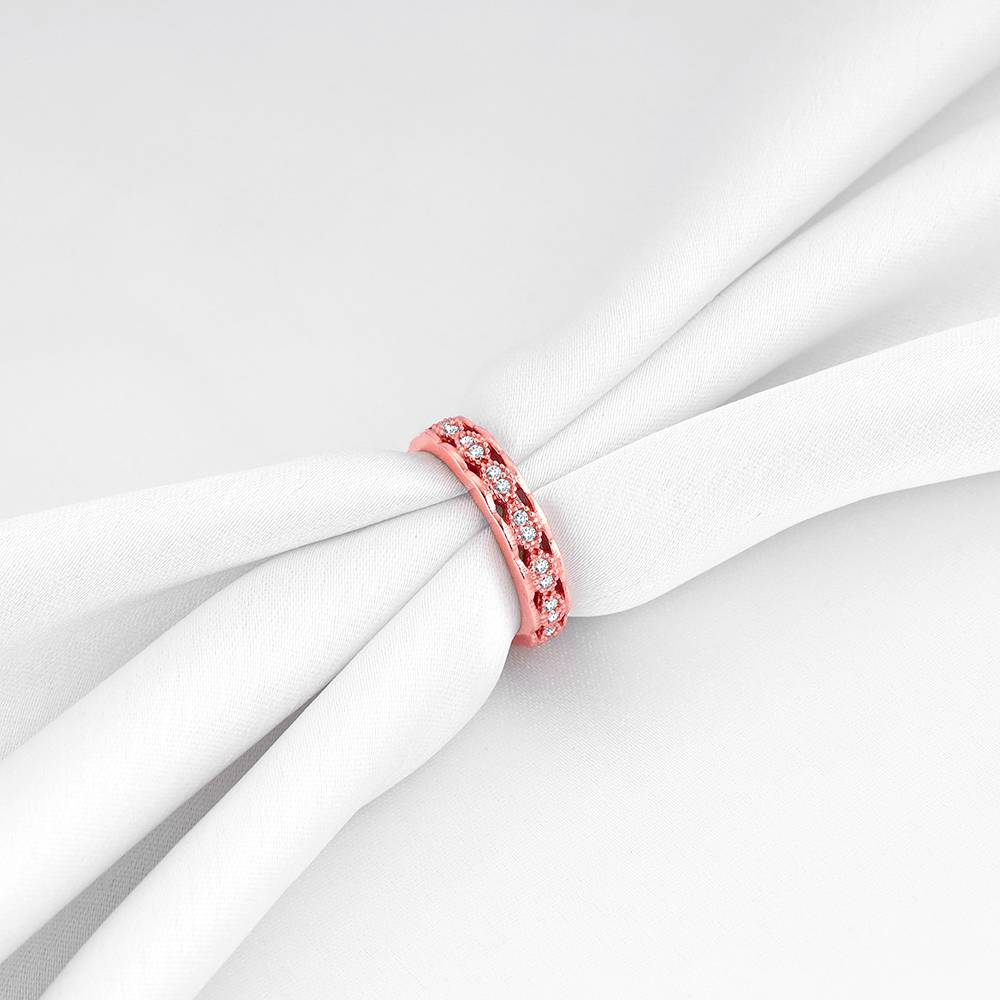 Giva 925 Silver Rose Gold Resplendent Ring Adjustable : R0855
