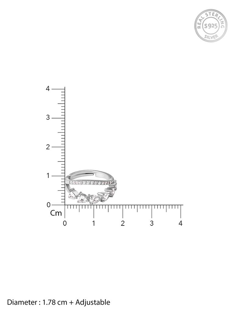 GIVA 925 Sterling Silver Flowers in a Basket Ring