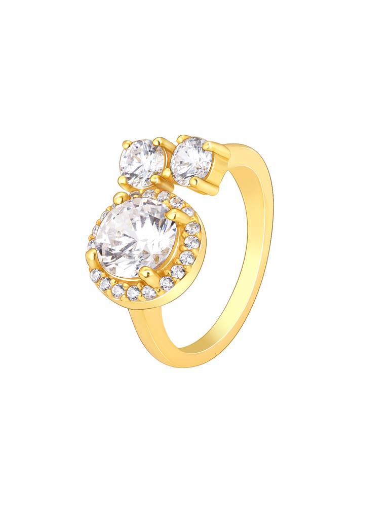 Giva 925 Sterling Silver Golden Galaxy Glitter Ring