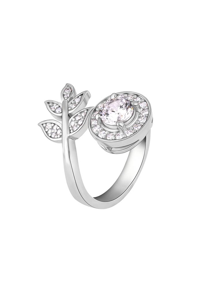 GIVA 925 Sterling Silver Budding Serrate Ring