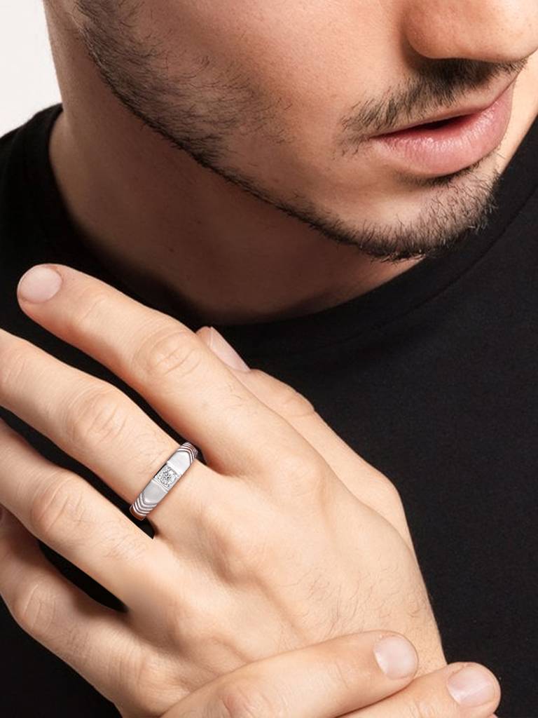 GIVA 925 Sterling Silver Love a Little More Ring for Him
