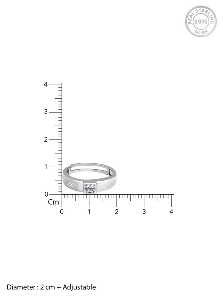 GIVA 925 Sterling Silver Sparkling Ring for Him