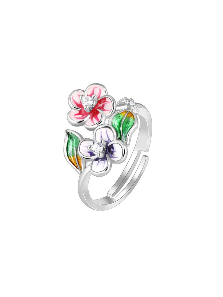 Giva 925 Sterling Silver Sparkle And Bloom Ring