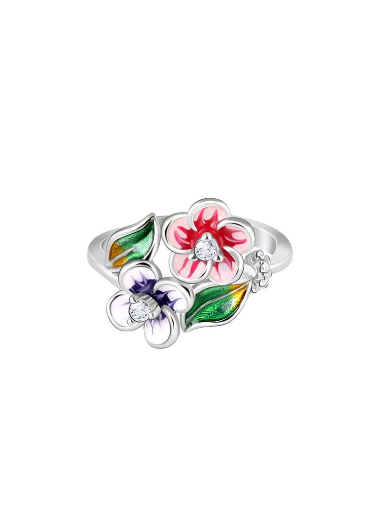 Giva 925 Sterling Silver Sparkle And Bloom Ring