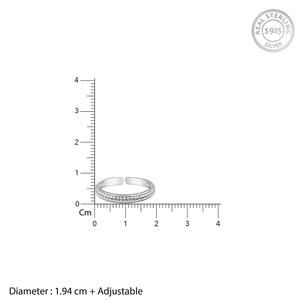 Giva 925 Silver Classy You Band For Him,Adjustable| Gifts For Men And Boys : R0880