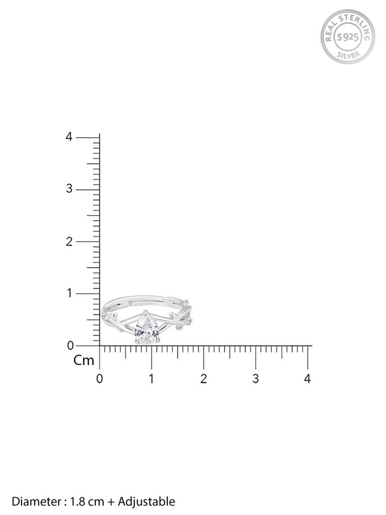 Giva 925 Sterling Silver Tangled In Love Ring