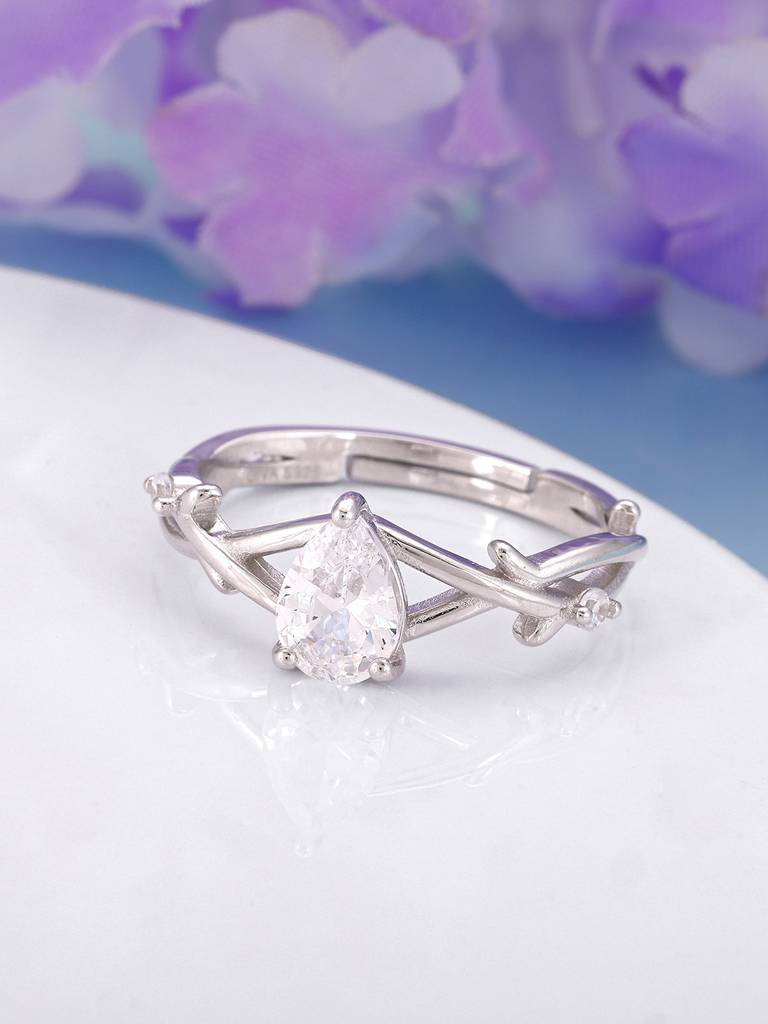 Giva 925 Sterling Silver Tangled In Love Ring