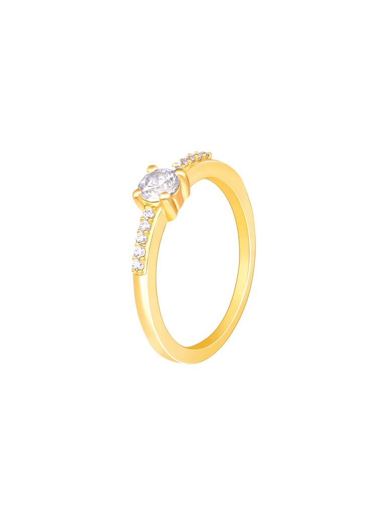 GIVA 925 Sterling Silver Golden Mystical Magic Ring