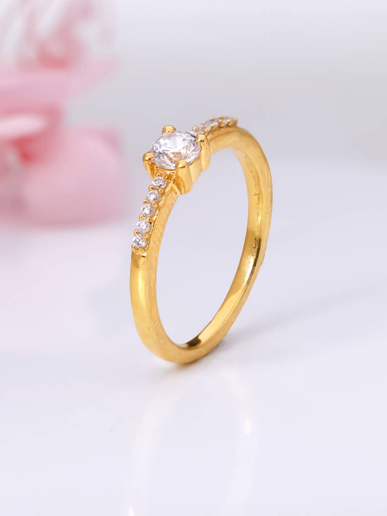 GIVA 925 Sterling Silver Golden Mystical Magic Ring