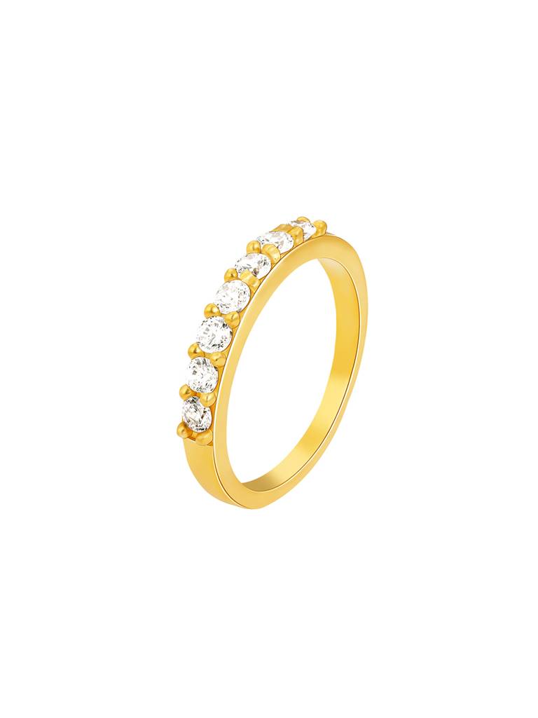 GIVA 925 Sterling Silver Golden Halo of Love Ring