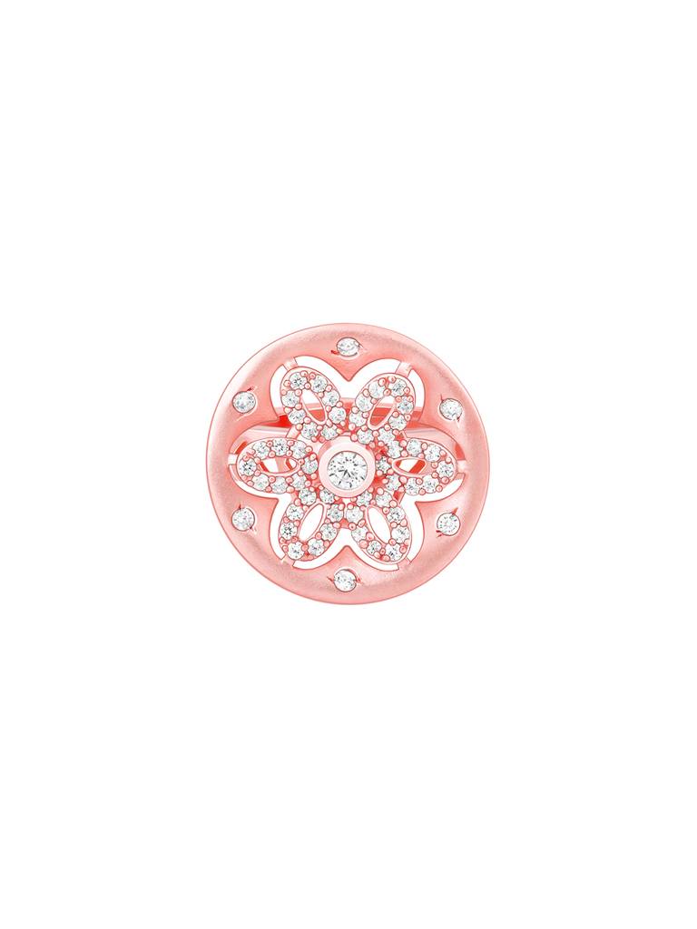 Giva 925 Sterling Silver Rose Gold Say It With Flowers Ring
