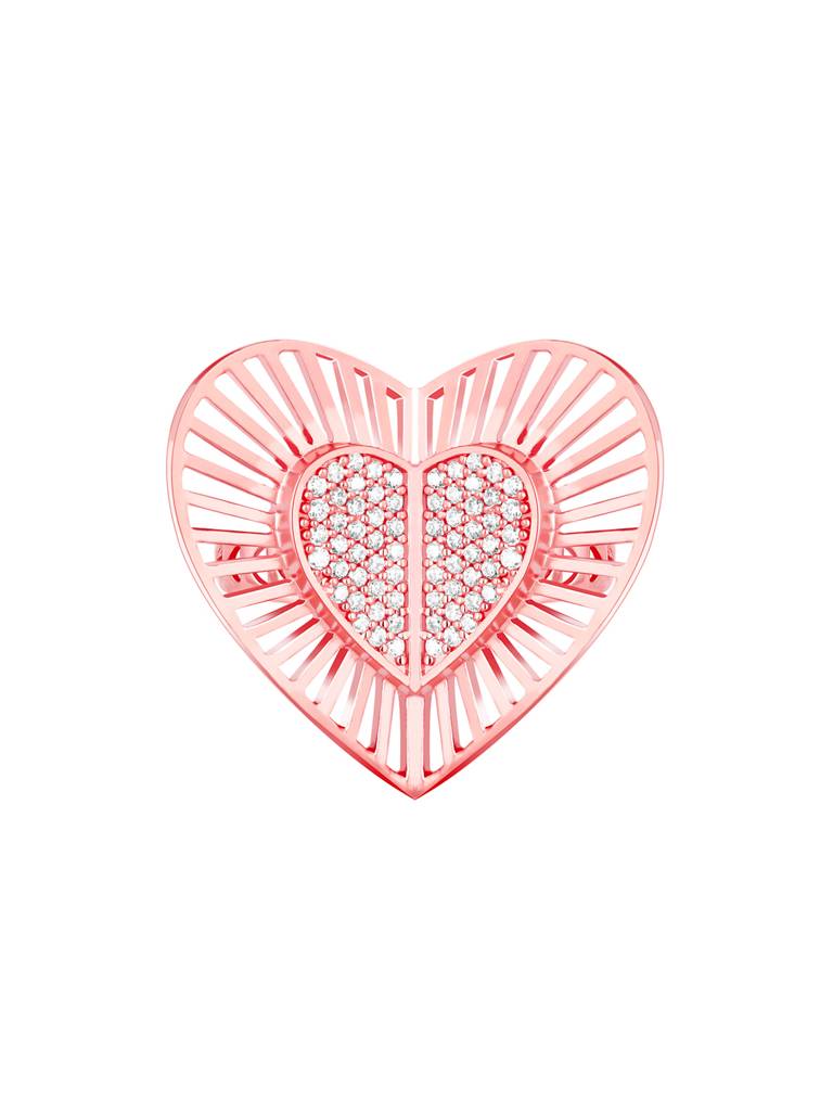 GIVA 925 Sterling Silver Anushka Sharma Rose Gold Cocktail Heart Ring
