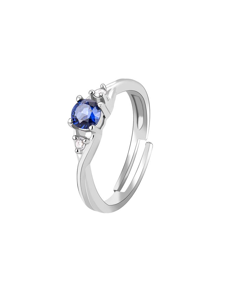 Giva 925 Sterling Silver Besotted By Blue Ring