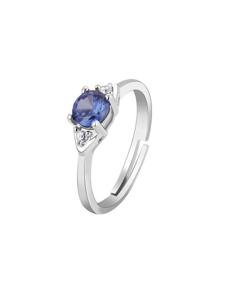 Giva 925 Sterling Silver Blue Aqua Life Ring