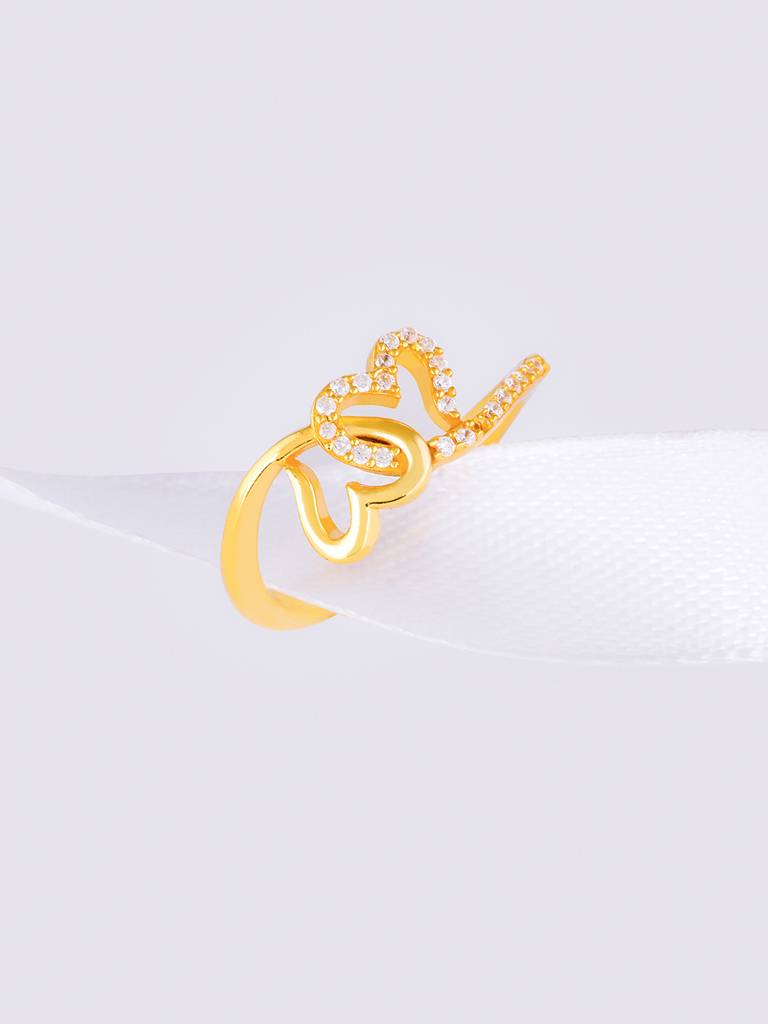 Giva 925 Sterling Silver Golden Together As One Ring