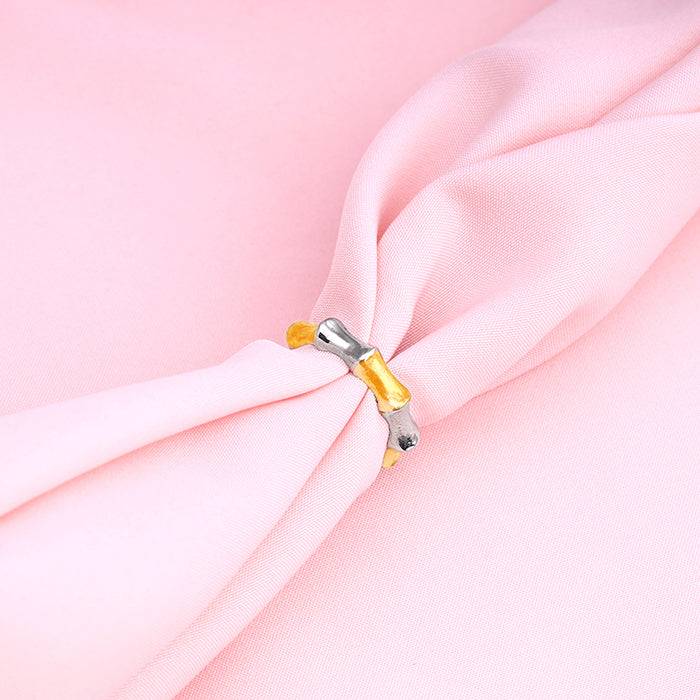 Giva 925 Sterling Silver Golden And Silver Edgy Ring, Fixed Size| Gifts For Women And Girl : R0958