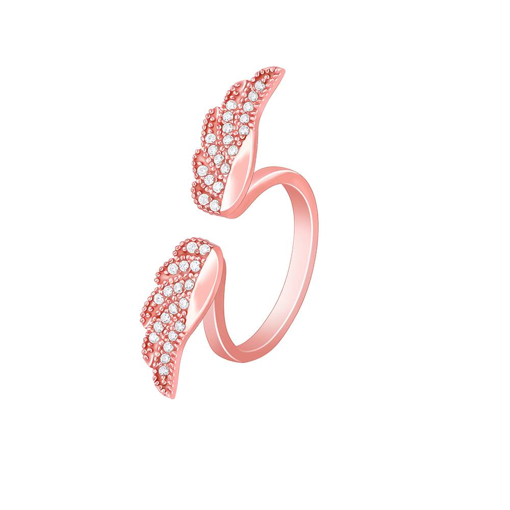 Giva 925 Sterling Silver Rose Gold Freedom Ring,Adjustable|Gift For Valentine | Gift For Girlfriend : R0997