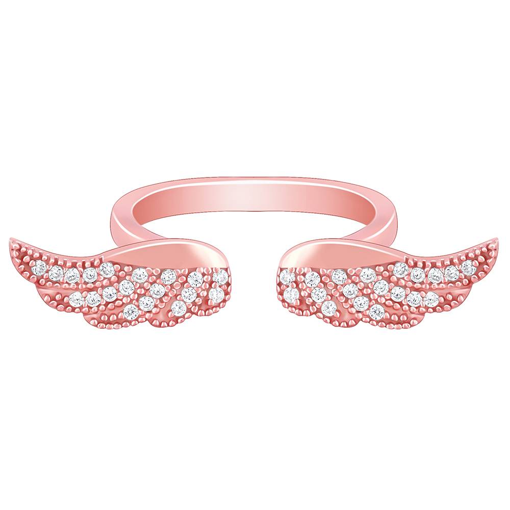 Giva 925 Sterling Silver Rose Gold Freedom Ring,Adjustable|Gift For Valentine | Gift For Girlfriend : R0997