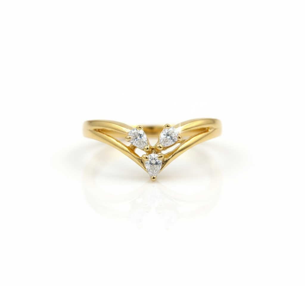 925 Silver Vanki Ring For Women | Gold Plated | Adjustable : R102G