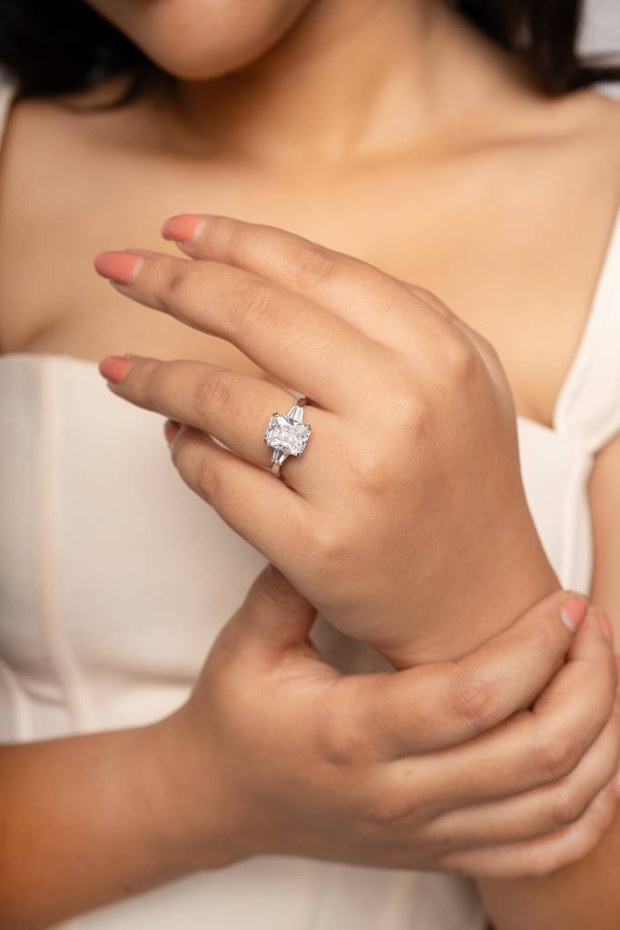 Silberry 925 Sterling Silver White Prestige Ring : R1033